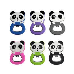 Apribottiglie Pvc Frigorifero Stick Cartoon Panda Apribottiglie Magnetico Accessori per la decorazione della casa Drop Delivery Home Garden Kitch Dhw2U