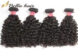 BellaHair Brazilian Hair Bundles Curly Virgin Human Hair Weft Extensions Curl Weaves 4pcslot Bundle Whole in Bulk9839393