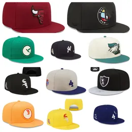 Snapbacks chapéus por atacado Designer de chapéu ajustável Baseball chapéu plano todos os times bordados de futebol tampa de futebol esportes ao ar livre unissex hip hop