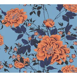 Drew Barrymore Flower Home Vintage Floral Orange Peel Stick Wallpaper