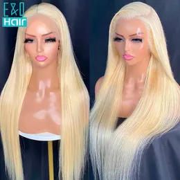 13x6 613 Honey Blonde Colored Lace Front Human Hair Wigs For Women Transparent Brazilian Straight Frontal Wigs Human Hair