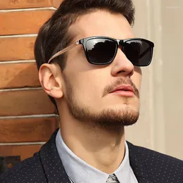 Okulary przeciwsłoneczne męskie spolaryzowane spolaryzowane TR90 UV400 Ochrona okularów przeciwsłonecznych Moda klasyczne okulary na zewnątrz dla mężczyzn