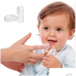 Altro Home Garden Baby Sile Spazzolino da denti Spazzola per dita Favore di partito Denti per bambini Spazzole per la pulizia orale Forniture da viaggio portatili Dro Dhbqw