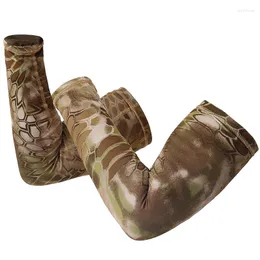 Bandanas 1 Pair Men Outdoor Hunting Fishing High Big Elastic Anti UV Sunscreen Arm Covers Sleevelet Cycling Sports Camouflage Sleeves