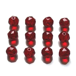 Perline AAA 6mm Perline di cristallo rotonde sfaccettate austriache 200 pezzi Branelli allentati di vetro di colore misto per braccialetti di gioielli fai da te che fanno all'ingrosso