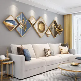 Frames Modern Light Luxury Po Frame Combination Hanging Wall Painting For Living Room Sofa Background Decor Picture