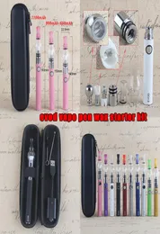 Evod Vape Pen Dab Wax Pen Starter Kit con mini custodia per il trasporto EGO T Dry Herb Vaporizzatore Serbatoi 650 900 1100 mAh Batteria9027170