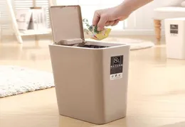 Press Waste Bin With Lid Kitchen Big Storage Food Trash Can Home Recycling Bins Bathroom Basket Grade Garbage 2107289464599