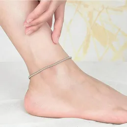 Anklets Classic Cuban Pummeling Mönster Pieces Creative rostfritt stålarmband Anklet kan vara dubbelanvändning Summer Women Beach Jewelry Gift