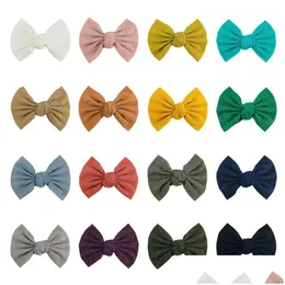 مقاطع الشعر barrettes 4inch Baby Bow Dair -Dairwork Handwork Girl Fashion Associory Gifts Mticolour Hairpins Drop Dropen