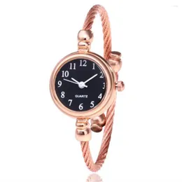 Wristwatches 7168 High Quality Quartz Watch Women Gift Small With Rope Wirstband For Drop