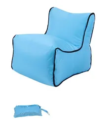 Sacchi a pelo Outdoor Fast Gonfiabile Lazy Bag Air Sofa Chair Camping Portable Beach Bed Nylon Pocket Lay9890634