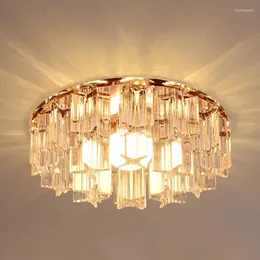 Ceiling Lights Modern Crystal Lamp Aisle Light Flush LED Lighting For Living Room Balcony Fixture 5W