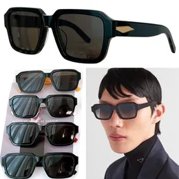 Óculos de sol Símbolo Opr23Ws homens retângulo de acetato de fibra óculos de sol requintados óculos de sol de metal lentes graduais de moda feminina copos casual