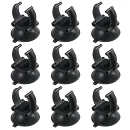 エアポンプアクセサリーPopetPop 10PCS Aquarium Sucker Suction Cupラインパイプチューブワイヤーホルダー（黒）