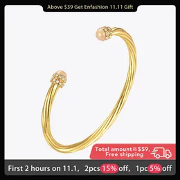 Braccialetto ENFASHION Twisty Braccialetti con resina epossidica per le donne Bracciale color oro Femme 2021 Regali gioielli di moda Pulseiras Feminina B212268