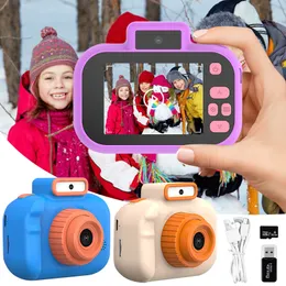 Cartoon Kids Camera zabawka 2-calowa HD IPS Ekran 4000W wysokiej rozdzielczości przednie tylne tylne podwójna kamera wielofunkcyjna mini-aparat zabawki