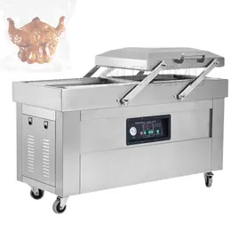 Electric Double Chambers Vacuum Packaging Material Making Machine Portable Vacuum Sealer Chicken Packing Machine