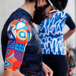 サイクリングシャツのトップスマグリアDa Ciclismo Proチームミルタグサイクリングジャージーマン用プリントライディングトップロードバイクとMTBシャツROPA CICLISMO 230522CJ
