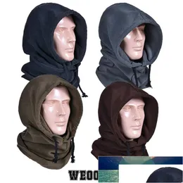 Czapki czapki/czaszki weooar polarna grube męskie czapki zimowe czapki dla kobiet fl twarz maski narciarskie męskie Rosjan MZ218 f Dhgarden Dh7a9