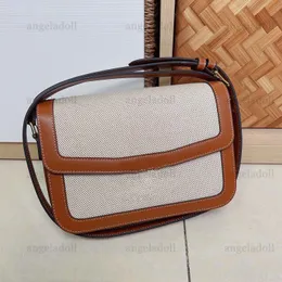 10A Mirror Quality Designers Large Teen Box Torby 22cm Damska torebka z prawdziwym skórzanym wykończeniem Biała płócienna torebka Luksusowa kopertówka Torba na ramię Crossbody z pudełkiem