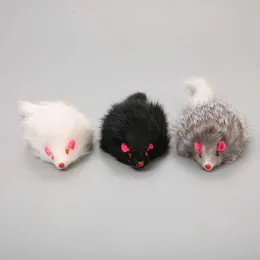 Zabawki 2pcs cat duży królik futra myszy zabawne kota zabawki Pet Plush Toys zabawne interaktywne kota