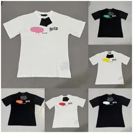 2023 MensWomen's T shirts t Shirt Palms Palmangel City Designer Alphabet Limited Inkjet Graffiti Letter Printing Men's Sailboat Short-sleeved Casual tshirt WERX
