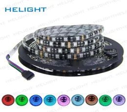 Strips Hihght Quality Hight Brightness LED Strip Light DC12V Flexible RGB Single Color Black PCB 60 LEDm 5mLot7624839