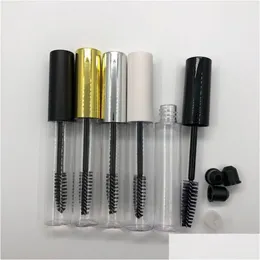 Packing Bottles 10Ml Empty Mascara Bottle Container Tube With Eyelash Wand Brush Portable Round Clear Emptys Mascaras Drop Delivery Dhkoh