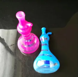 Smoke Pipes Hookah Bong Glass Rig Oil Water Bongs Colorful striped vase pot