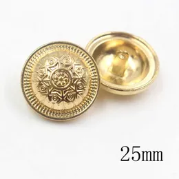 Sewing Notions Tools 25 mm 10 Stück/Charge Schneemetallknopf Gold Pullover Mantel Dekoration Hemdknopf Zubehör DIY JS-0213 P230523