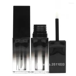 Garrafas de armazenamento 30pcs Classe de alta classe Black Black Lip Gloss Tube com Wand DIY Batom de plástico RECIMENTO RECIMENTO TUBOS
