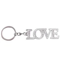 Keychains Bedanyards Diamond Letter Romântica Chavesquechain Metal Metal Love Tecloring Casal Chave Pingententes Acessórios de Moda Presentes DHHFJ