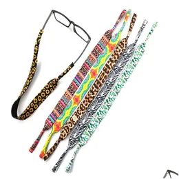 Party Favor Neoprene Glasses Rope Singlesided Printing Outdoor Swimming Ski Sports Lanyard Drop Delivery Home Garden Festive Supplies Dh1Ns