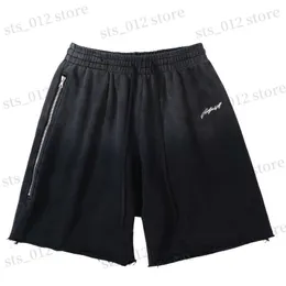 Men's Shorts New Fashion Streetwear High Street Brand ASKYURSELF Vintage Washing Short Pants sweatpants Men T230523