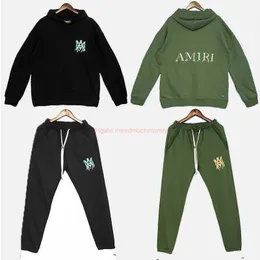 Designerskie odzież męskie bluzy Amires Am Hoodies Amas Star Stereo Letter Offset Sweter Hoodie luźne druki dresowe spodni mody marki