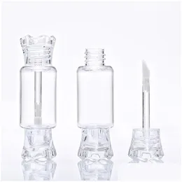 Garrafas de embalagem Tubos de brilho vazio DIY com pincel 5ml plástico fofo Candy Shape Lip Gloss Tubo Tubo Cosmético Recipientes Delive Drop Delive DHVJD