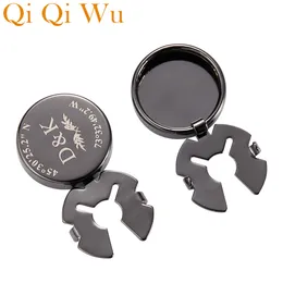 PERSONALISERA MENS COVER CUFFLINKS bröllop manschettlänkar knappar anpassade graverade logotypdräkt skjorta manschettknappar runda smycken gåvor