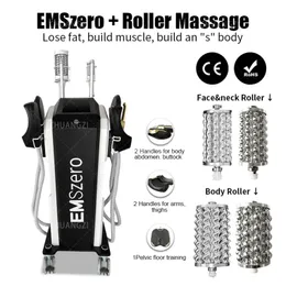 Emszero Muscle Training Slimming 14 Tesla RF Vertical Slimming 2 in 1 EMSZERO Plus Roller Equipment 6 Handles Fat Decomposition Muscle Booster