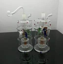 Smoke Pipes Hookah Bong Glass Rig Oil Water Bongs Colorful Spotted Four Claw Fish Filter Glass Water Smoke Bottle new