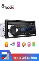Podofo 1DIN InDash Car Radios Stereo Remote Control Digital Bluetooth Audio Music Stereo 12V Car Radio Mp3 Player USBSDAUXIN H3490276