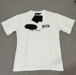 2023 Menswomen'sT Shirts Tシャツパームパームパームパームズパームデザイナーアルファベット限定インクジェットグラフィティレター印刷男性用ヨット短袖TシャツXDRV