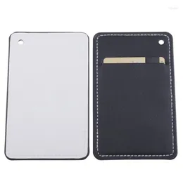 Kartenhalter 10 Stück Sublimation DIY Weiß Blank PU Open Square Min Wallet