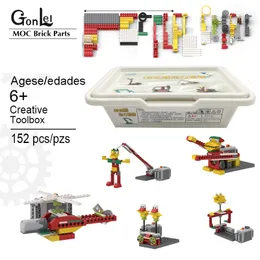 Block 152st/Lot Education and Dactas Series Wedo 1.0 Robotics Construction Set Buildblocks STEM DIY Bricks Toys Gifts 230523