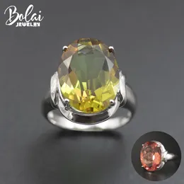 Rings Bolai Oval 16*12mm Sultanit Ring 925 Sterling Silver Color Change Nano Diaspore Zultanit Gemstone Fine Jewelry for Women 11.11