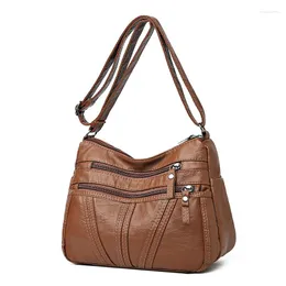 Evening Bags Brand Leather Crossbody For Women 2023 Ladies Luxury Designer Handbags High Quality Shoulder Bag Sac Cross Body Woman