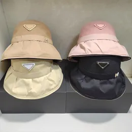 Sombrero de cubo de diseñador para mujer Sombreros de ala tacaños con lazo lindo para niñas Gorras de sol de moda 4 colores