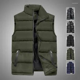 Mens Plus Size Winter Vest Warm Thickened Sleeveless Jacket