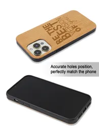 Moda Madeira TPU Personalizar Logotipo Capas de Telefone Gravação a Laser Capa Personalizada para Samsung Galaxy Phone Case