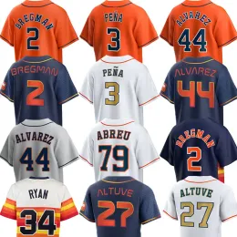 Anpassade basebolltröjor Jeremy Pena 79 Jose Abreu 27 Jose Altuve 44 Yordan Alvarez 2 Alex Bregman City Connect Jersey 30 Kyle Tucker 23 Michael Brantley 6 Jake Meyers